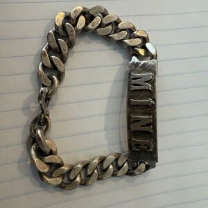 $ firm Silver Chain Bracelet